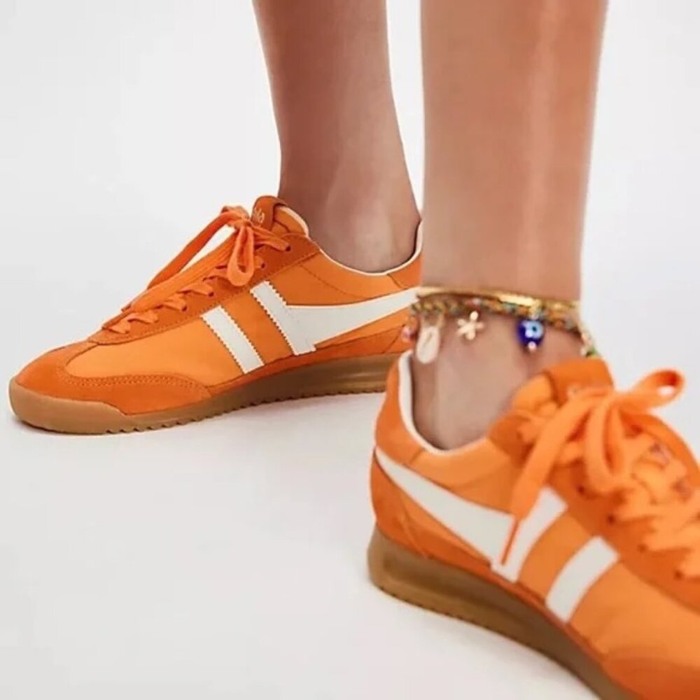Gola Women's Sneakers in Orange and White